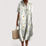 Delia™ | Elegantes Blumenkleid