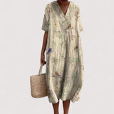 Delia™ | Elegantes Blumenkleid