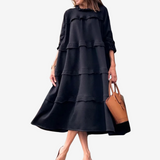 Midi-Kleid mit Volants