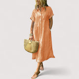 Rea™ | Gestreiftes Hemdblusenkleid