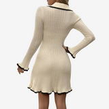 Strukturiertes Strickkleid