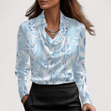 Charlotte™ | Satinbluse V-Ausschnitt