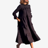 Midi-Kleid mit Volants
