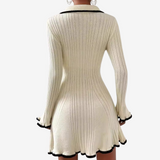 Strukturiertes Strickkleid