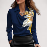 Charlotte™ | Satinbluse V-Ausschnitt