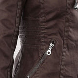 Laurina™ | Taillierte Bikerjacke mit Kapuze