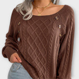 Aurora - Strickpullover mit Knöpfen