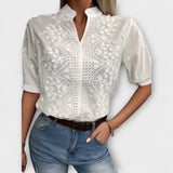 Élise - Mila Bluse mit exquisiter Stickerei