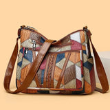 Zara | Mozaïek leren handtas