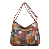 Zara | Mozaïek leren handtas