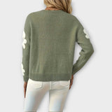 Aurora - Weicher Strickpullover mit Blumendesign