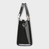 Aurora. -  Glänzende Krokodilledermuster-Handtasche