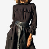 Midi-Kleid mit Volants