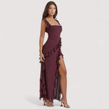 Chloe™ | Maxikleid mit Schlitz