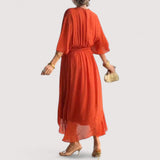 Ylva™ | Kleid aus Seidenmusselin